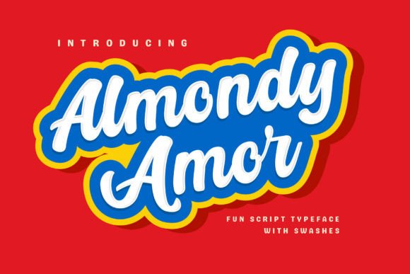 Almondy Amor: A Playful Script Typeface for Bold Branding