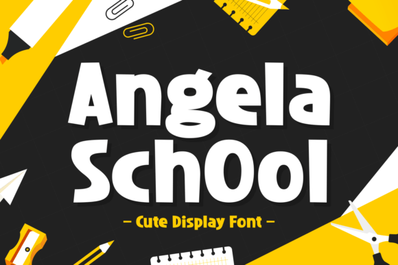 Angela School: The Perfect Display Font for Playful Campaigns