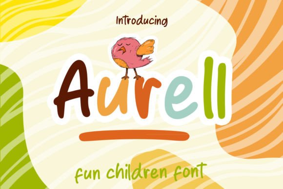 Aurell: A Playful Display Font for Bold Brand Identity