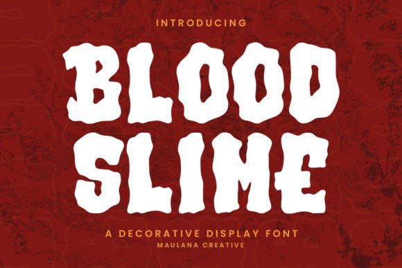 Blood Slime: A Display Font That Brings Horror to Life