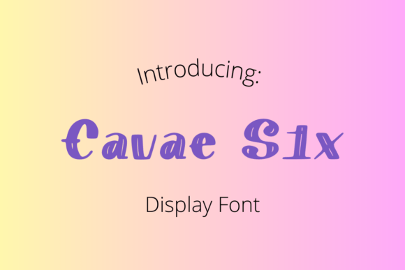 Cavae Six: The Vintage Typeface for Handmade Product Branding