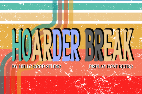Hoarder Break: A Retro Display Typeface for Editorial Design