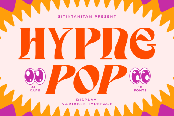 Hypne Pop: The Retro Display Typeface for Bold Web Design