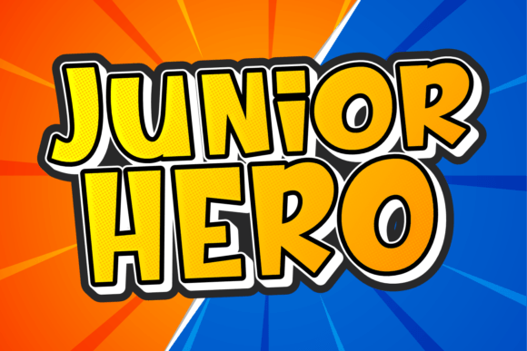 Junior Hero: A Playful Display Typeface for Editorial Projects