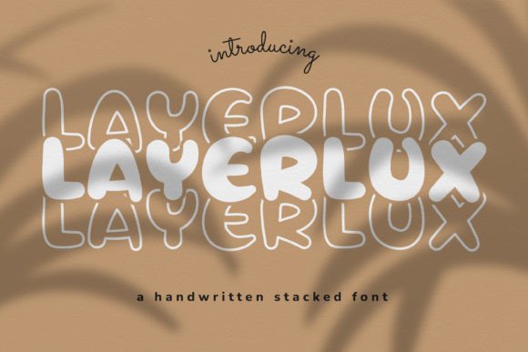 Layerlux: The Stacked Display Typeface for High-Impact Campaigns