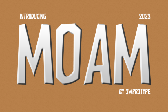 Moam: A Quirky Display Typeface for Modern Editorial Design
