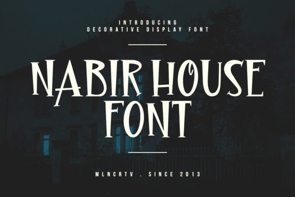 Nabir House: A Vintage Horror Typeface for Editorial Impact