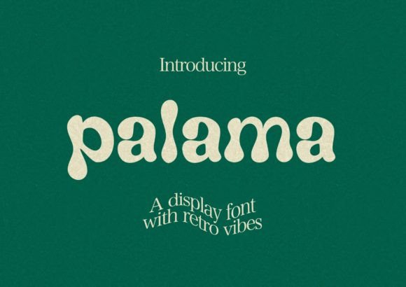Palama: A Bold Retro Display Typeface for Creative Web Design