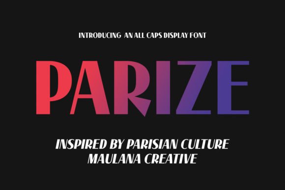 Parize: The Bold Display Typeface for High-Impact Campaigns