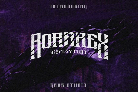 Rorarex: The Bold Display Font for Handmade Brands