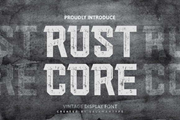 Rust Core: A Display Typeface for Editorial Design