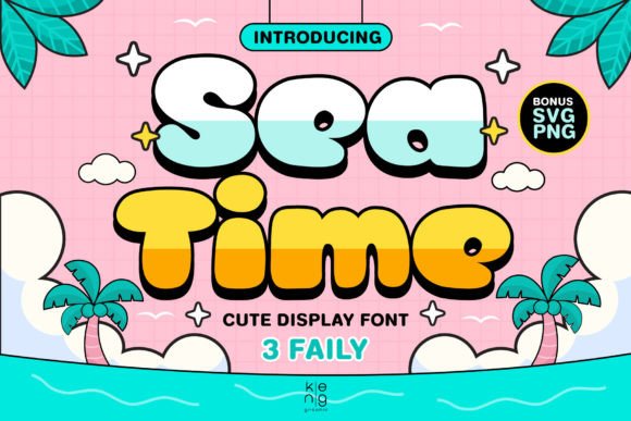 Sea Time: The Playful Display Typeface for Editorial Design