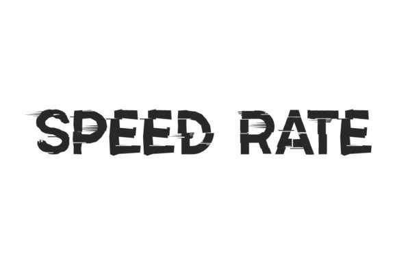 Speed Rate: The Dynamic Typeface for Scroll-Stopping Marketing