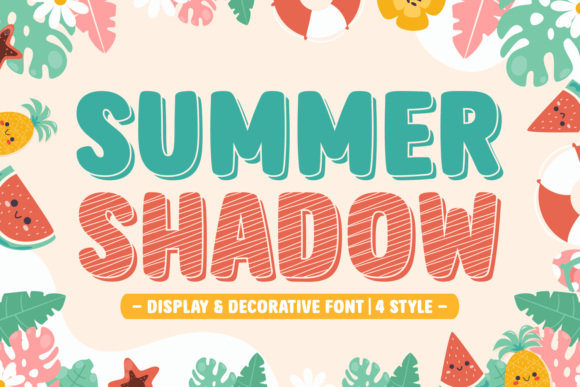 Summer Shadow: A Playful Display Typeface for Editorial Design